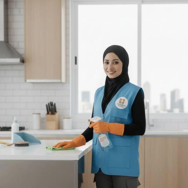 صورة تعريفية بخدمات التنظيف من منشورات ريادة النجف